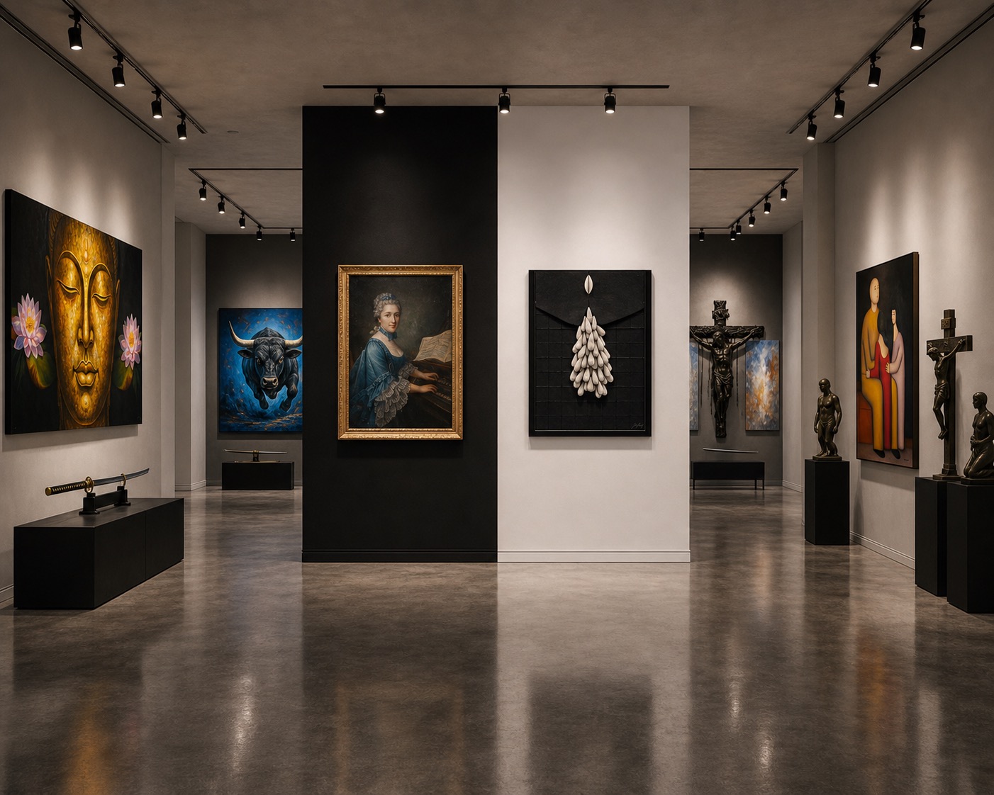 Private fine art viewing environment serving Atlanta-area collectors